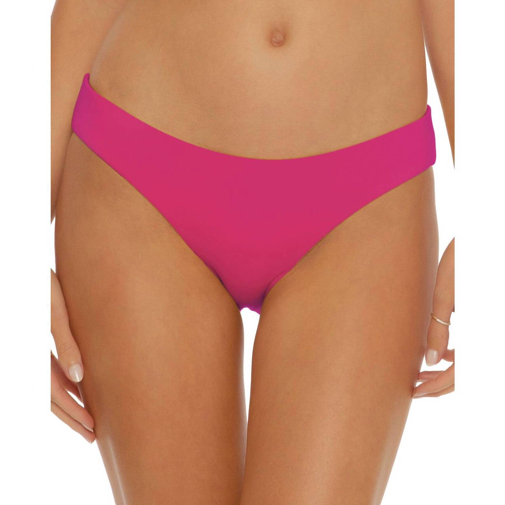 New Becca By Rebecca Virtue Color Code Hipster Bikini Bottom In Raspberry